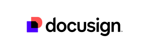 DocuSign app logo for landlords e-signing leases and rental documents