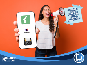 Landlord promoting top free property management apps Buildium, Docusign, and ZInspector
